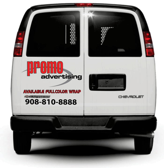 Vehicle Lettering/Graphics for Partial Back Door